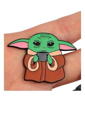 Star Wars Green and Brown Grogu Enamel Pin